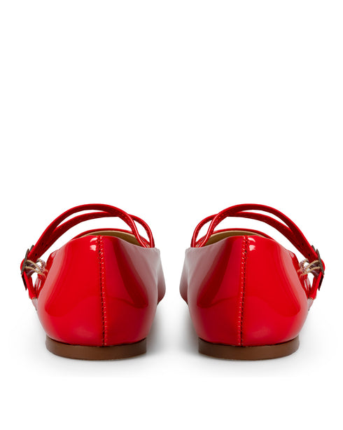Balerina Roja Doble Hebilla Confort 710